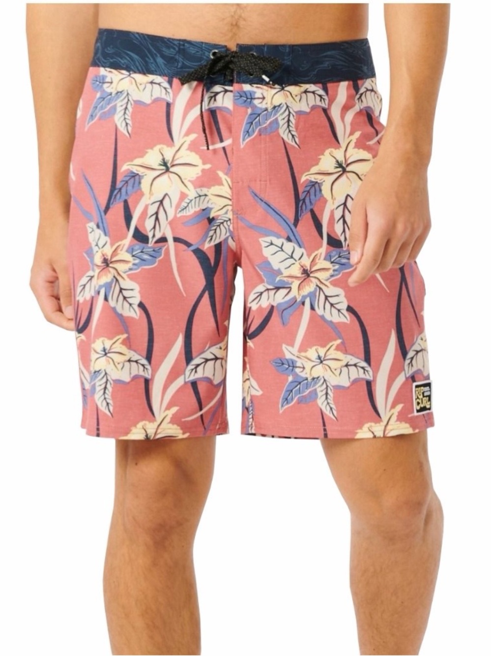 Rip Curl Mirage Pacific Rinse Boardshorts 19" Men's Pink Floral Swim Trunks 31